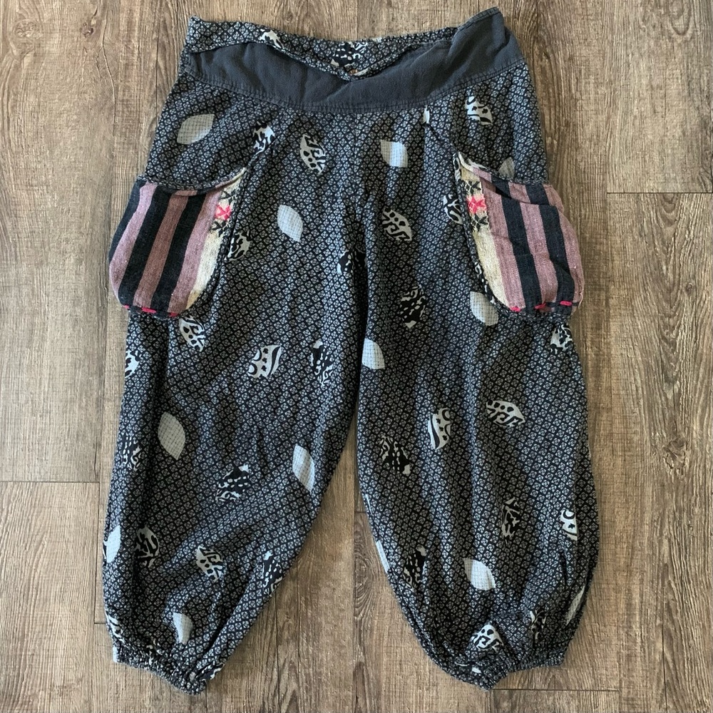 Harem Patchwork Pants - image 1